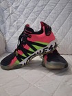 Adidas Men s Low Top Lace-up Colorblock Sneaker Pink Black Green Rubber