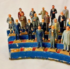 Vintage 1960s Marx Presidents 34 Figures  Display Stand W o Columns Read See Pic