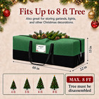 Christmas Tree Storage Bag  Fits 8 Ft Artificial Trees  Green