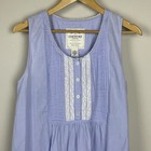 Victoria s Secret Country Cotton Nightgown Size S Blue Popover Y2k Cottagecore