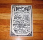 Disneyland Retro Vintage Look Reproduction Walt Disney July 17 1955 Metal Sign 