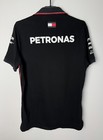 Mercedes Amg Petronas F1 Racing Team Mens Polo T-shirt Black Size L
