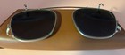 Vintage Bausch   Lomb Ray-lite Green Clip-on Sunglasses W  Case Made In Usa