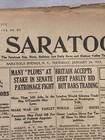 January 26  1933 The Saratogian Newspaper  rare 
