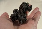 Vintage Mini Pine Cone Poodle Dog Figure Handmade Adorable 1 5x2   