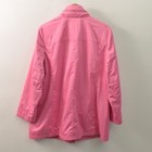 J Jill Parka Jacket Womens Xl Full Zip Pink Pockets Rain Wind Resist Hood