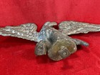 Antique Bronze Eagle   Finial  Topper   Screw W  Square Nut  7 1 4  Wingspan