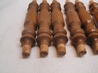 Vintage Lot Of 8 Turned Wood Spindles Salvaged  5 3 4    1 2  Pegs 6 3 4    Total