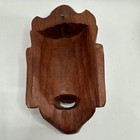 Vintage Hand Carved Wooden Mask Asian Folk Art Smiling Figure 6  Decorative