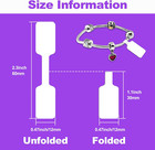 500pcs Jewelry Price Tags  Rectangular Self-adhesive Labels For Ring Display