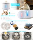 2 4l Automatic Electric Pet Water Fountain Cat dog Drinking Dispenser filter Us