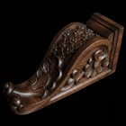 Victorian Carved Wood Corbel Antique Style Wall Bracket Shelf Support Acanthus