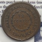 1863 Civil War Token Store Card Troy New York Charles Babcock Jeweler Au Brown