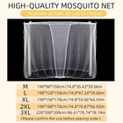 White Mosquito Net For Bed  L75 X W35 5 X H60 Inch