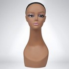 18  Realistic Female Mannequin Head With Shoulders For Wigs Hats Glasses Jewelry
