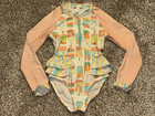 Matilda Jane Dream Chasers Dancing Popsicle Long Sleeve Ruffle Swimsuit Size 6