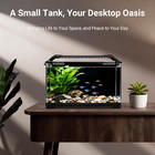 3 5 Gallon Betta Fish Tank  All In One Aquarium Starter Kits With Back Filter  A