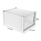 Taus Stackable Storage Boxes  Organizers And Drawers For Shoes - Black white