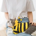 Pet Halloween Hoodies Clothing Cat Dog Bee Costume Holiday Cosplay Warm Clothes