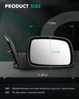 Pair Black Power Towing Mirrors For 2007-2011 Toyota Camry