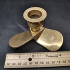 Nautical Brass Candlestick Holder Boat Propeller Boat 4 25    Beach Lighthouse