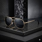 Men s Classic Aviator Polarized Sunglasses Metal Frame Double Bridge Pilot Style
