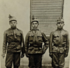 Antique Ww1 Postcard Polish Army Soldiers In Uniform