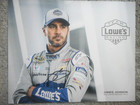 Jimmie Johnson Signed 2016 7x  48 Lowes Chevy Nascar Cup Le 1 2 8x10 Hero Card