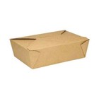 Karat 76 Fl Oz Fold-to-go Box 3 - Kraft - 200 Ct microwavable Take Out To-go Box