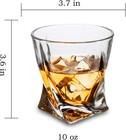 Whiskey Glasses Set Of 4  10 Oz Crystal Old Fashioned Cocktail Glass In Gift Box