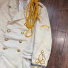 Vintage 50s Fechheimer Marching Band Director Uniform Jacket Off White 19x26