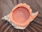 Vintage Atlantic Mold Ceramic Large Conch Seashell Seashell Planter Vase 16 