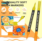 132 Colors Acrylic Paint Markers Pens Set 66 Pack Brush Acrylic Paint Markers