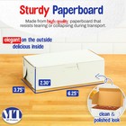 Mt Products White Donut Boxes - 6 3  X 3 8  X 2 3  Bakery Boxes - Pack Of 30