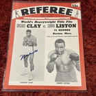 Vtg Cassius Clay World Heavyweight Referee Magazine Muhammad Ali Signed Auto Coa