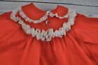 Vintage Bryan Baby Girl Size 3-6 Months Red Dress Holiday