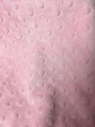 Pink Bear Lovey Baby Plush Security Blanket Pink Minky Dot Fabric 14  X 14  Soft