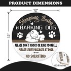 Sleeping Baby Front Door Sign  Barking Dog Please Don t Knock No Soliciting W   