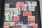 Us Accumulation Of 970 Mint   Used Stamps Stored In Lighthouse Stock Book