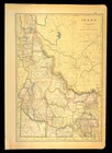 1920 Antique Idaho Map Counties Large Atlas Map Railroad Depot Towns No Fold