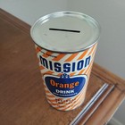 Mission Orange Drink Steel Can Savings Bank  1954 