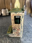 Vintage Jasco Bless This House Tin Metal Match Box Dispenser Holder Wall Mount