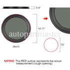 For 1-5 8  Thickness Wall Rv Camper Cargo Round Window 12  Or 13  Diameter