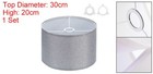 Drum Lamp Shades For Table Lamp 12 x12 x8  Linen Floor Lamp Shade Gray