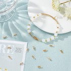Unicraftale 100pcs 2x2 5mm Golden Folding Crimp Ends 10mm Long  Gold
