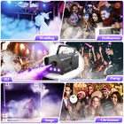 2pcs 500w Smoke Fog Machine 2000cfm Rgb Led Light Party Stage Fogger With Remote