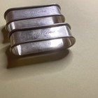 Vintage Rogers Lunt Bowlen Sterling Silver Napkin Rings Pair Pattern 450  36 7g