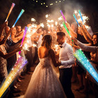 1pc Led Fiber Optic Glow Stick Party Light Wand Halloween Lighting Props - New