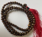 108 Bead Buddhist Prayer Mala Meditation Necklace With Red Tassel