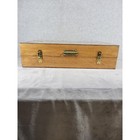 Vintage Hand-carved Wooden African Style Chess Set In Wooden Box